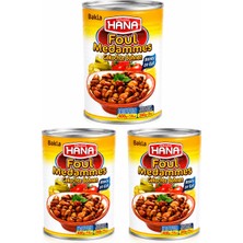 Hana Bakla Konservesi 400 GR x 3 Sağlıklı ve Hızlı Hazırlanır Lezzetli Yiyecek