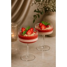 2 Adet Cam Pinterest Model Kahve Sunum ve Kokteyl Bardağı Magnolia Bardağı ve Tatlı Magnolya Kasesi