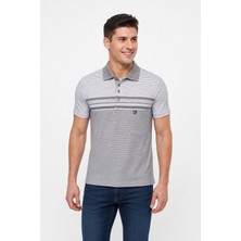 Bihan Store Erkek Dijital Desen Polo Yaka Tişört Y26.3110-GRI