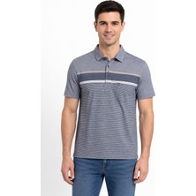 Bihan Store Erkek Dijital Desen Polo Yaka Tişört Y26.3110-MAVI