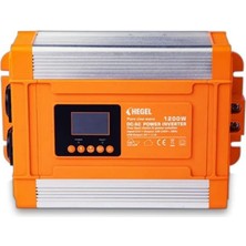Universal OBUS KARAVAN TAM SİNÜS İNVERTÖR 1200W 12V LCD EKRANLI