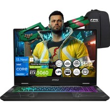 MSI Msı Cyborg 15 B13WFKG-679XTR I7-13620H RTX5060 32GB Ram 2tb SSD 15.6" Fhd IPS 144Hz W11 Taşınabilir Bilgisayar
