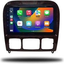 Navio Mercedes S Class 2000-2006 8+256 GB Premium Ekran Android Carplay Multimedya Sistemi Uyumlu (Yazılımsal) Pro Series NV-1977