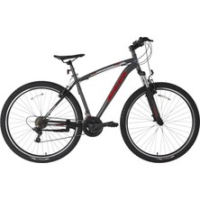 Bisan Leon Erkek Dağ Bisikleti 48CM V 27.5 Jant 21 Vites Mat Gri Turuncu