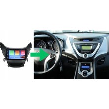 Navio Hyundai Elantra Android Gps Carplay 8+256 GB Kamera + Çerçeve (2011-2013) (Yazılımsal) Pro Series NV-1187