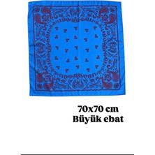 Öfi Desenli Fular 70X70CM - Çok Renkli