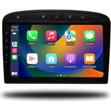 Navio Peugeot 308 2007-2013 Uyumlu 8+256 GB Android Carplay Multimedya Sistemi (Yazılımsal) Pro Series NV-844