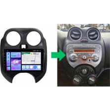 Navio Nissan Micra Android Gps Carplay 8+256 GB Kamera + Çerçeve (2011-2013) (Yazılımsal) Pro Series NV-1274