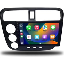 Navio Honda Civic V-Tec 2001-2006 Uyumlu 8+256 GB Premium Ekran Android Multimedya Sistemi (Yazılımsal) Pro Series NV-2135