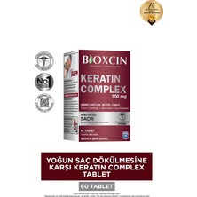 Bioxcin Keratin Complex 500 mg 60 Tablet Çinko İçeren Takviye Edici Gıda Normal Saç İçin