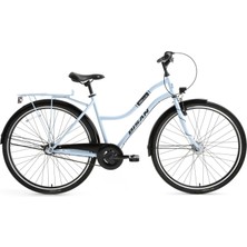 Bisan Bella Kadın Şehir Bisikleti 34CM V 24 Jant 3 Vites Buz Mavi
