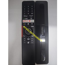 Ata Elektronik Orijinal - Vestel Uyumlu Venüs - Tivo Tv Type-C Şarjlı Bataryalı Uyumlu Akıllı Şarzlı (Ses Komutlu) Kumanda