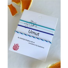 Atölye Merdiven Basic Mavi Umut Bilekliği Tek Ebat Renkli İpliklerle Şık Tasarım