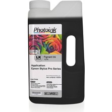 Photoink Epson Stylus Pro Için 1000 ml Açık Siyah Light Black Pigment Plotter Mürekkep (T - Epr)