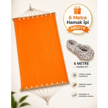 Toptancı Amca Çift Kişilik Kumaş Hamak 120X190 cm | 300 kg Taşıma Kapasiteli | Pamuklu Branda | Bahçe Balkon Kamp Hamağı | 6 Metre Bağlama Ipi Hediyeli