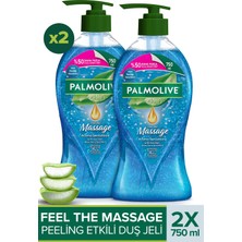 Palmolive Aroma Sensations Feel The Massage 750 ml x 2 Adet Duş Jeli Ferahlatıcı Koku ve Seyahat Kiti Hediye