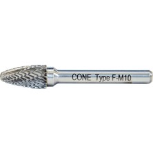 Cone F Tipi Kavisli Silindir Karbür Kalıpçı Frezesi 12MM CNFF12