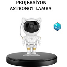 Canarino Astronot Projeksiyon Lambası Bluetooth Müzikli ve Uzaktan Kumandalı