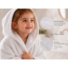 Serafina Bulut Soft Kapüşonlu Çocuk Bornozu Ultra Yumuşak