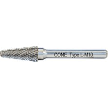 Cone L Tipi Konik Yuvarlak Karbür Kalıpçı Frezesi 10MM CNFL10