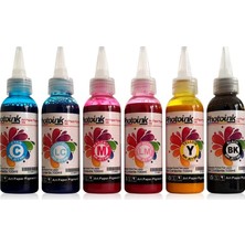 Photoink 100 Ml. 6 Renk Kuşe Matbaa Mürekkebi