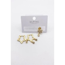 Öfi 3'lü Xuping Küpe - Altın