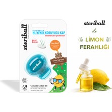 Steriball Manuel Çocuk Diş Fırçası Koruyucu Hijyenik Kap Limon Kokulu