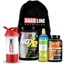 Hardline Nutrition Hardline Nox 2 1090 gr + Carnifit 500 ml 24 Adet + Glucosamine Msm Kombinasyonu