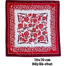 Öfi Desenli Fular 70X70CM - Çok Renkli