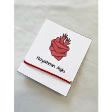 Atölye Merdiven Hayatımın Aşkı Sevgili Hediye Bileklik Çift, Eş Hediyelik