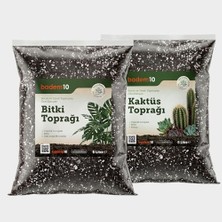 Die Grup Ikili Bitki Bakım Seti 1 Adet 5 Litre Kaktüs Toprağı + 1 Adet 5 Litre Bitki Toprağı Toprak