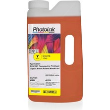 Photoink DX5/DX7/5113 Kafa Uyumlu 1000 ml Sarı Yellow Dye Plotter Mürekkep (T - Pnd)