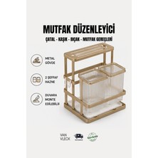 Van Vleck Mutfak Düzenleyici Kaşık Çatal Bıçak Standı – Tezgah Üstü Kaşıklık, Çatal ve Bıçak Organizeri
