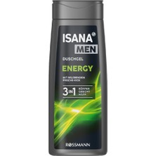 Isana Men 300 ml Duş Jeli Energy 3in1 Ferahlatıcı Etki ile Günlük Kullanıma Uygun