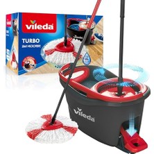 Die Grup Vileda Turbo 2in1 Komple Temizlik Seti, 130 cm Uzayan Sap, Üçgen Başlık