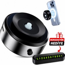 Al-tech Bilişim Manyetik Vakumlu Telefon Standı Magsafe Uyumlu Cam Ayna Fayans Masa Metal Ofis Için