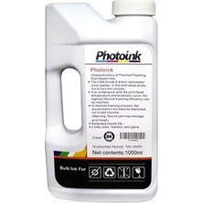 Photoink Canon 1000 ml Siyah Mürekkep