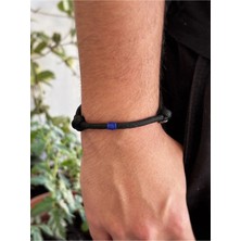 Atölye Merdiven Dayanıklı Siyah Ayarlanabilir Unisex Bileklik Erkek Bileklik Çivit