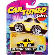 Die Grup Mgae Cartuned Jdm Seri 2 1985 Toyota Corolla AE86, Sarı Coupe, Diecast Metal Oyuncak Araba, Koleksiyon Arabası