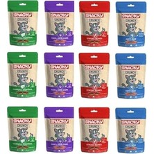 Die Grup Crunch 4 Çeşit Karma Kedi Ödülü 60 gr x 12 Adet