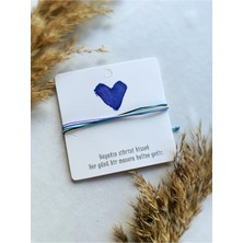 Atölye Merdiven Boho Mutlu Bileklik Unisex Çoklu Ip Bileklik