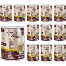 Die Grup Yetişkin Kedi Tavuklu ve Jöleli Konserve Mama 400 gr x 12 Adet