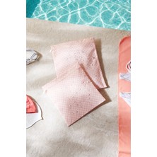 Ocean Home Textile 2 Adet Su Geçirmez Pvc Astarlı Pembe Dama Desen Mayo Islak Kuru Kirli Temiz Çamaşır Çantası