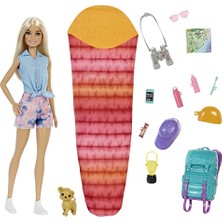 Die Grup Barbie Kampa Gidiyor Oyun Seti Barbie Kampa Gidiyor Oyun Seti, Yavru Köpeği ve 10'dan Fazla Aksesuar, 3-7 Yaş HDF73
