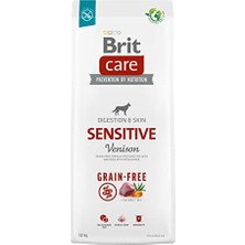 Die Grup Care Sensitive, Sindirim Sistemi, Gıda Intoleransı ve Deri Hassasiyetine Sahip Köpekler Için, Tahılsız, Geyik Etli Kuru Mama, 12 kg