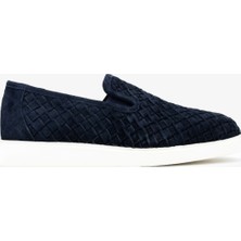 Valmenti Erkek Hakiki Deri Lacivert Süet Loafer Ayakkabı 1149 Style-3 Erk Ayk Y26 Lacı Suet