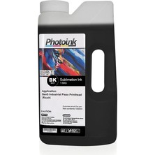 Photoink Ricoh Kafa Için 1000 ml Siyah Black Süblimasyon Mürekkep (T - Srg)