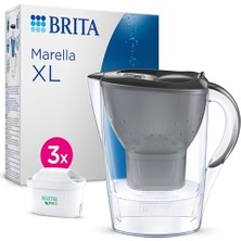 Die Grup Brıta Marella Xl 3x Maxtra Pro Pure Performance Filtreli Su Arıtma Sürahisi - Grafit (3,5l)