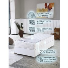 Banana Baby Konfi Full Ortopedik Nano Yaylı Orta Sert Yatak, Çift Taraflı Kullanım (18-20 Cm) 90*190 80*160