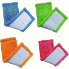 Die Grup Kyrotech Mikrofiber Mop Paspas Yedeği, Standart Tüm Modellere Uyumlu Temizlik Başlığı, Döner Moplar Için, Süper Emici, Iz Tüy Bırakmayan Zemin Aparatı, Islak Kuru Şönil Bez, Asorti 40 cm
